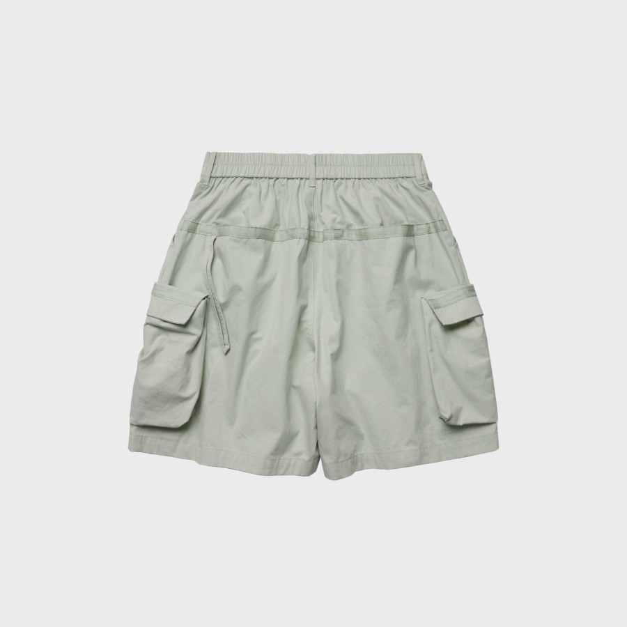 Bottoms 432HZ | Melsign - Strap Washed Cargo Shorts - Bone