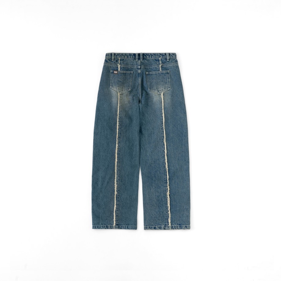 Bottoms 432HZ | Melsign X Mouggan - Denim Pants - Blue