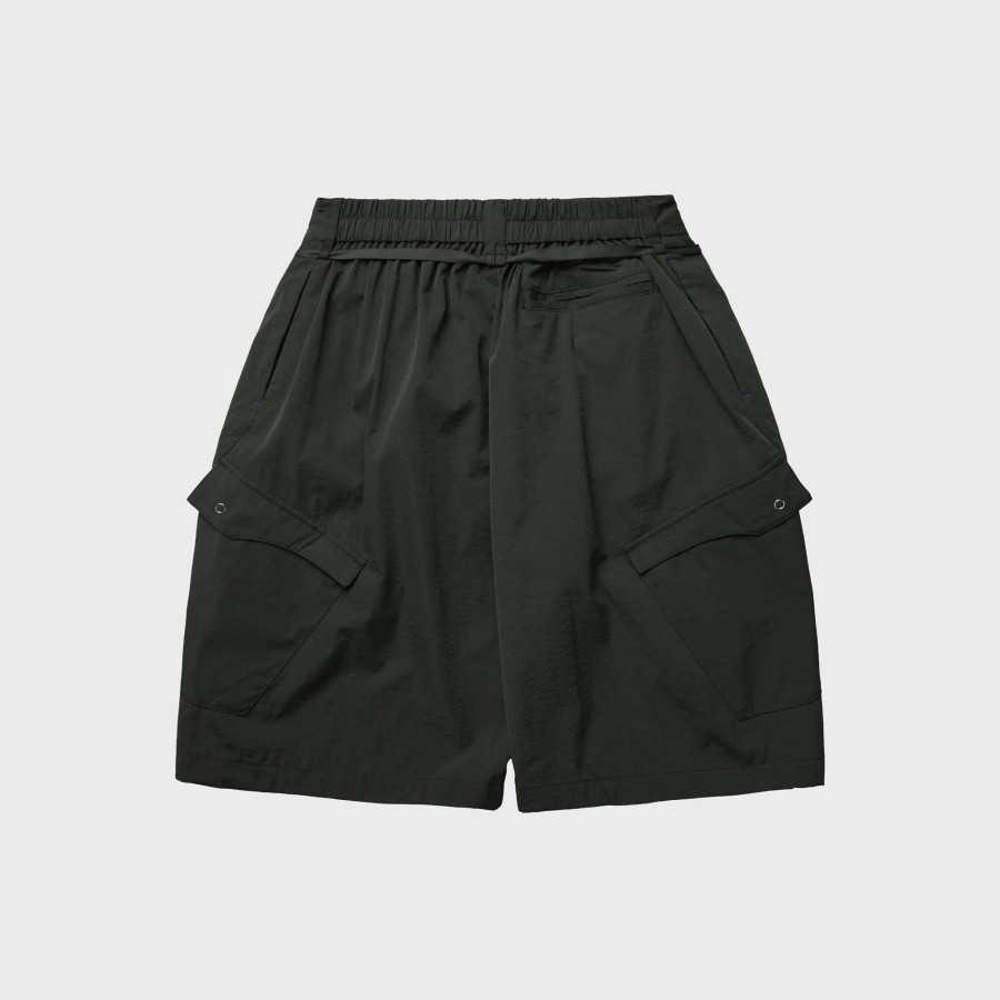 Bottoms 432HZ | Melsign - Double-Drawstring Shorts - Olive