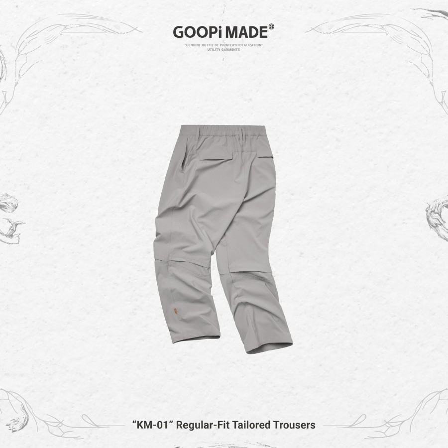 Bottoms 432HZ | Goopimade "Km-01" Regular-Fit Tailored Trousers - L-Gra