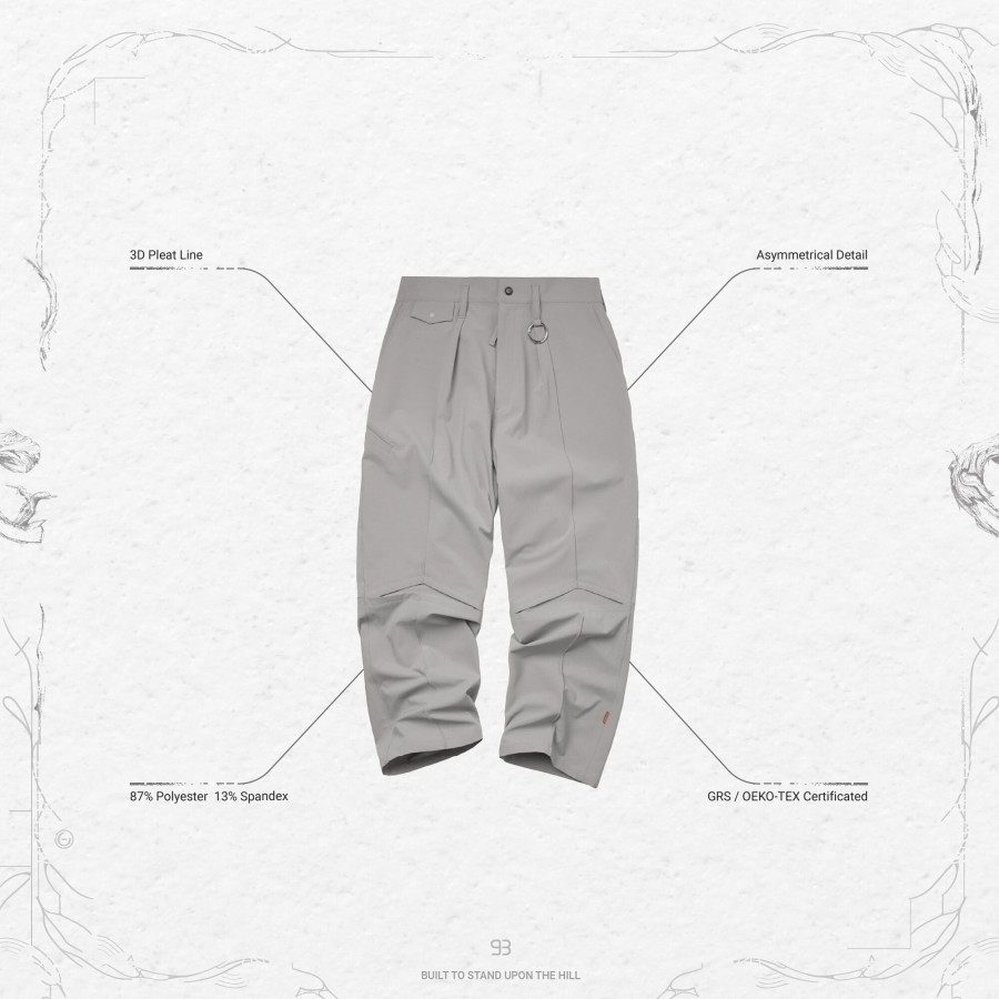 Bottoms 432HZ | Goopimade "Km-01" Regular-Fit Tailored Trousers - L-Gra