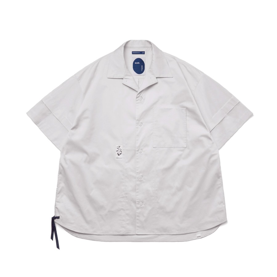 Tops 432HZ | Melsign - Label Pocket Shirt - Apricot