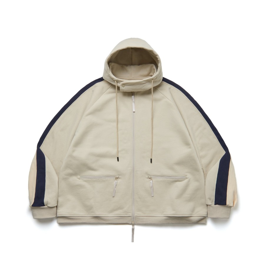 Tops 432HZ | Melsign - Track Hooded Jacket - Beige