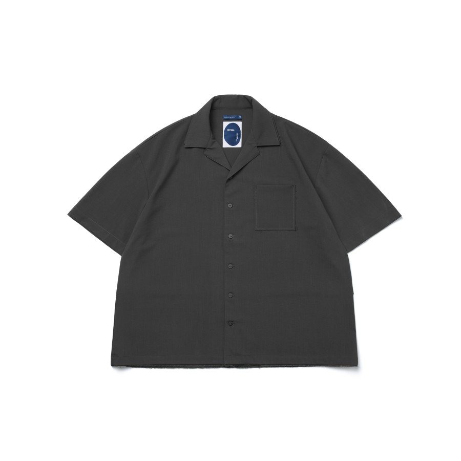 Tops 432HZ | Melsign - Dual Weave Shirt - Iron