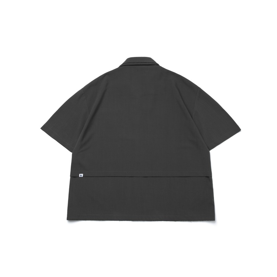 Tops 432HZ | Melsign - Dual Weave Shirt - Iron