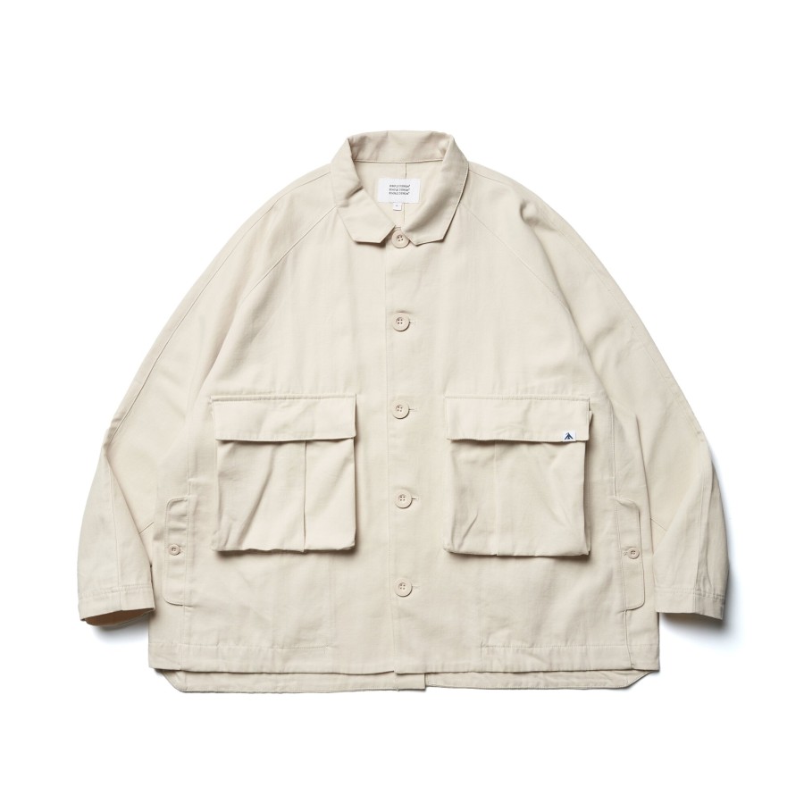 Tops 432HZ | Melsign - Double Pocket City Jacket - Seashell