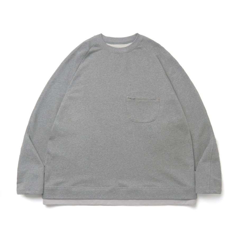 Tops 432HZ | Melsign - Double Layers L/S Tee - Pebble