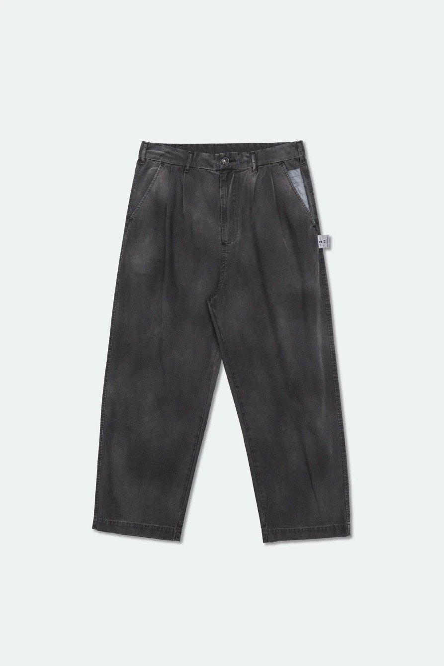 Bottoms 432HZ | Grocery Pt-003 Washed Wide Chino Aged Black Gro0071 Blk