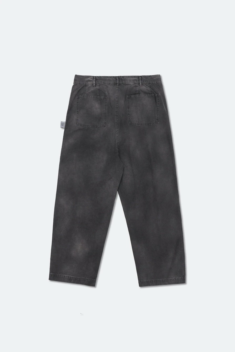 Bottoms 432HZ | Grocery Pt-003 Washed Wide Chino Aged Black Gro0071 Blk