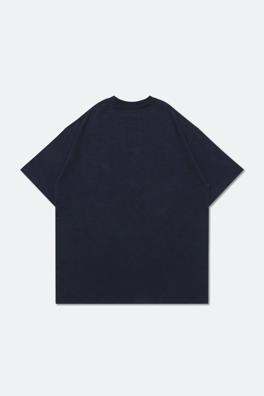 Tops 432HZ | Grocery "Tee-039" Very Basic Pocket Tee Gro0065 Navy