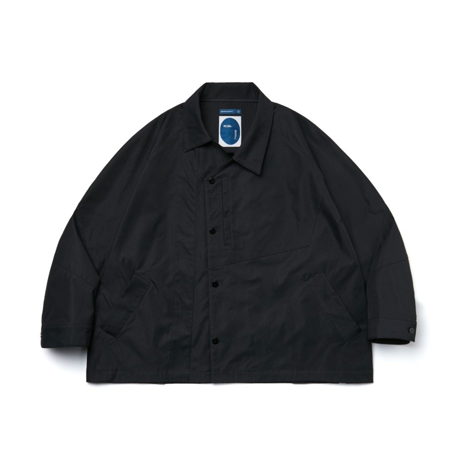 Tops 432HZ | Melsign - Signature Over Shirt Jacket - Black