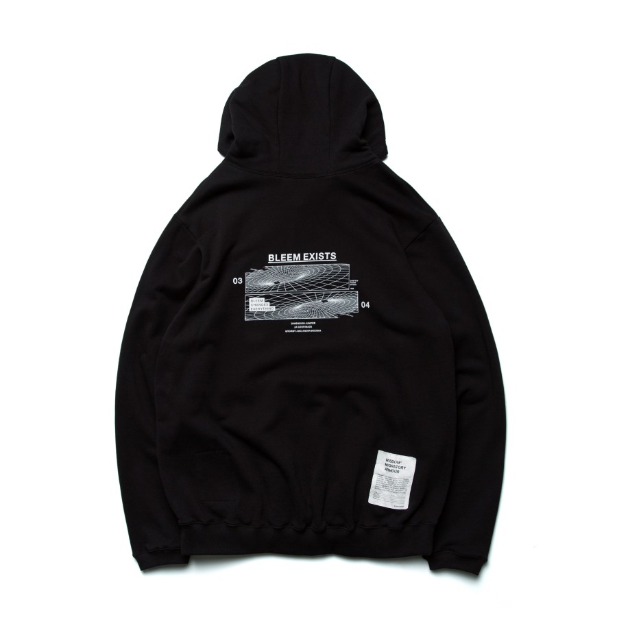 Tops 432HZ | Goopimade X Wisdom Gl-04 "Bleems Exists" Hoodie Black