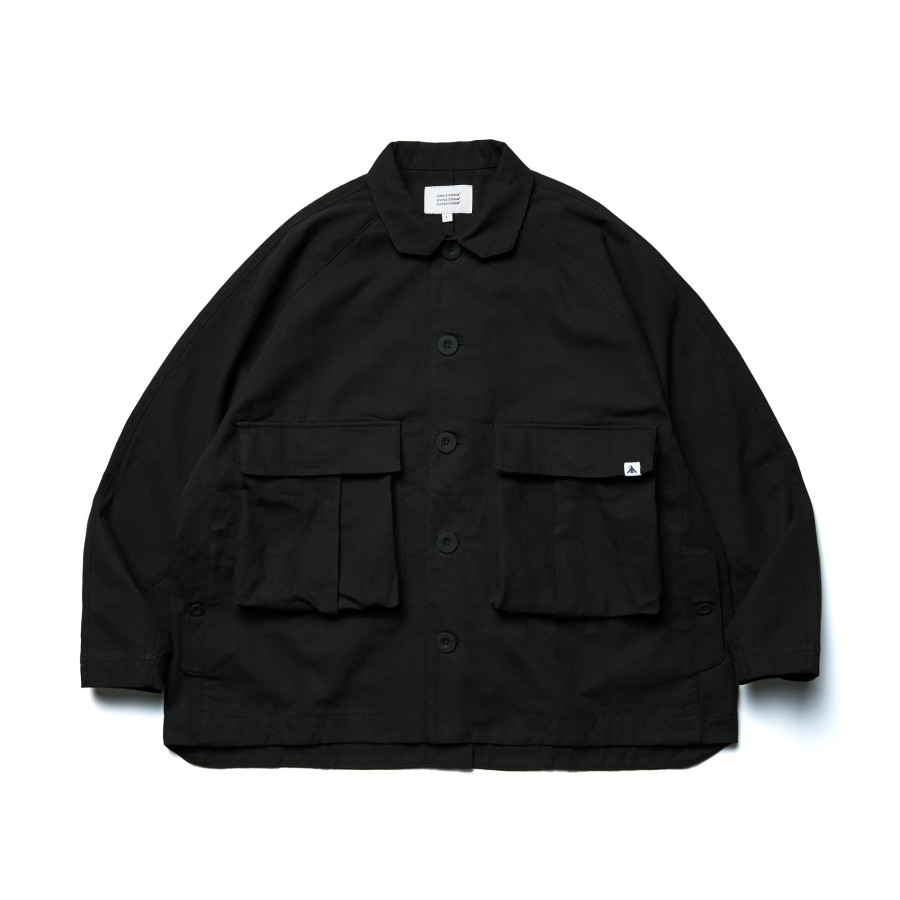 Tops 432HZ | Melsign - Double Pocket City Jacket - Black