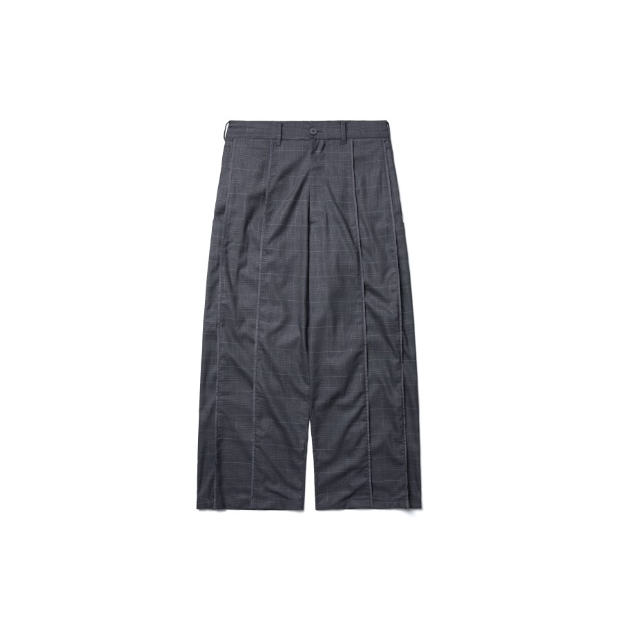 Bottoms 432HZ | Melsign - Baggy Tartan Trousers V2 - Charcoal