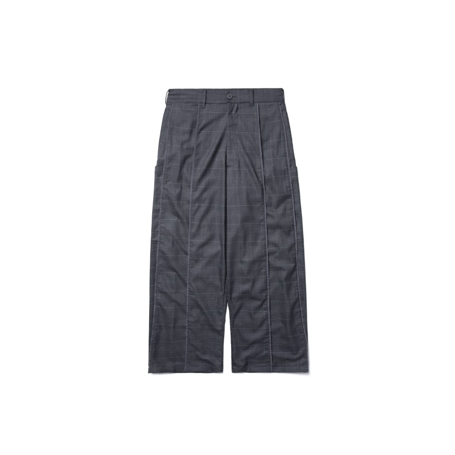 Bottoms 432HZ | Melsign - Baggy Tartan Trousers V2 - Charcoal