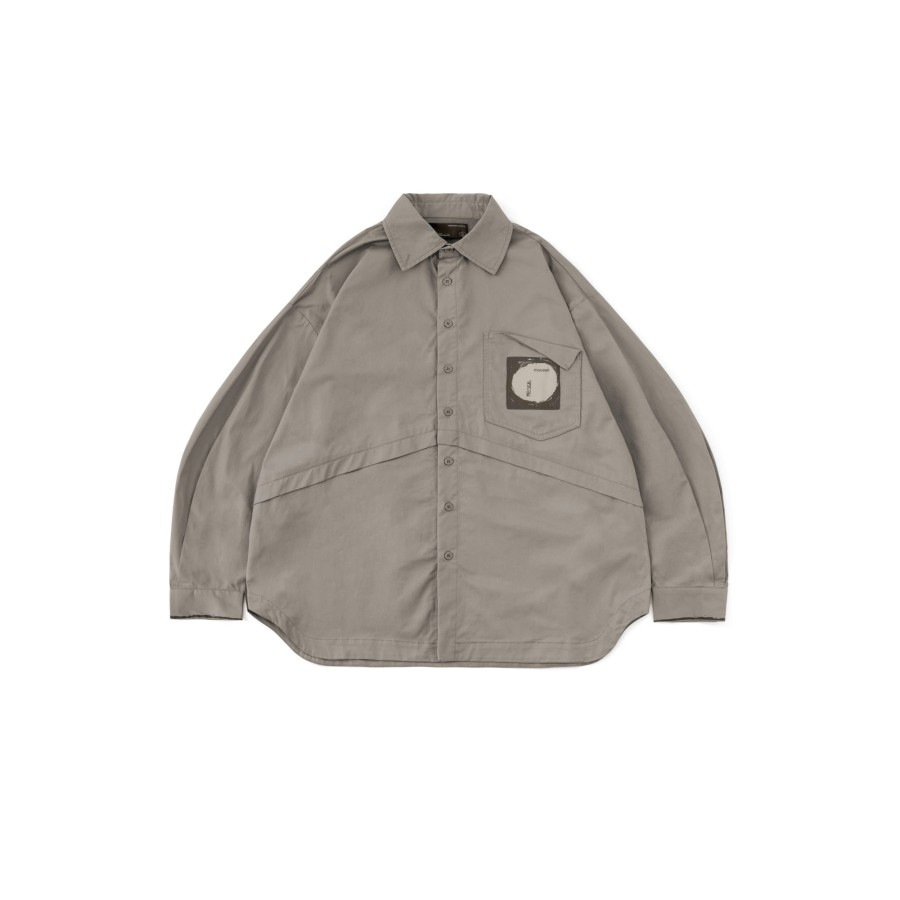 Tops 432HZ | Melsign X Mouggan - 2-Way Shirt - Grey