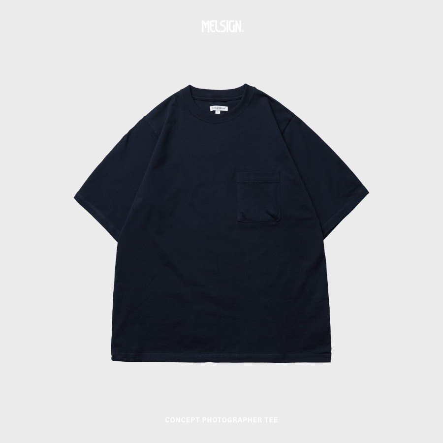 Tops 432HZ | Simple Design - C.T.S. Pocket Tee - Navy