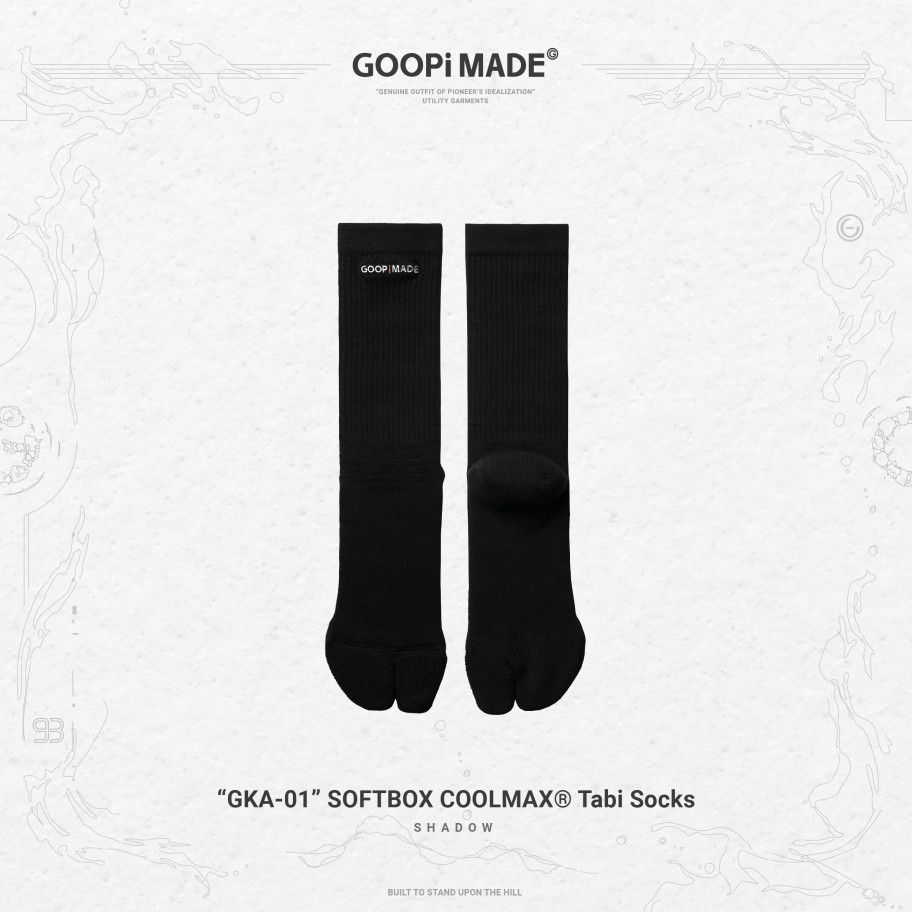 Accessories 432HZ | Goopimade"Gka-01" Softbox Coolmax® Tabi Socks - Shadow