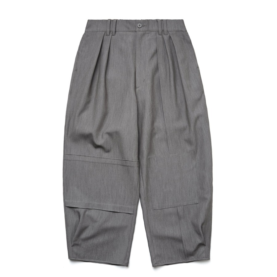 Bottoms 432HZ | Melsign - Combination Detail Trousers - Gray