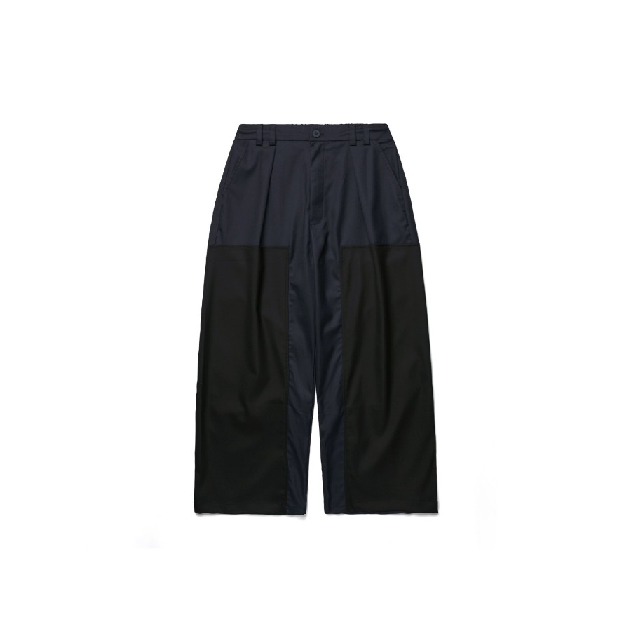 Bottoms 432HZ | Melsign X Mouggan - Wide Trousers - Navy