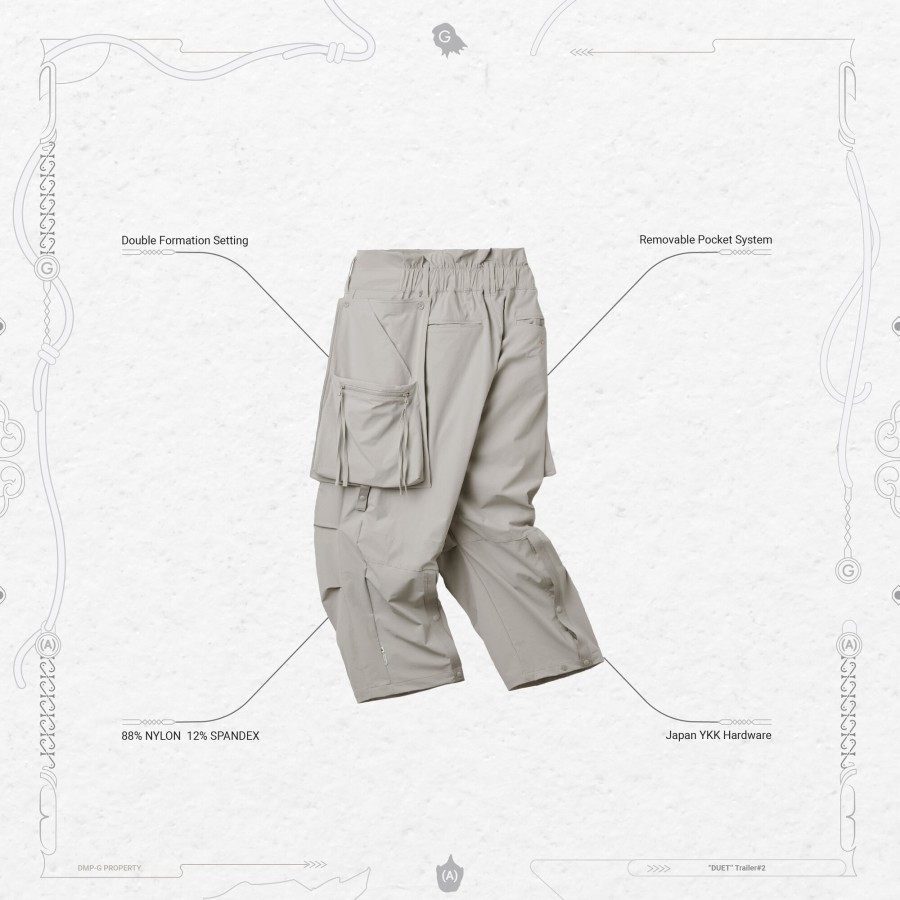 Bottoms 432HZ | Goopimade (A).05G -"Duet" R-Shield Pocket Trousers - Te