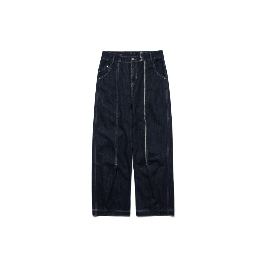 Bottoms 432HZ | Melsign - Stitching Fringe Denim - Original