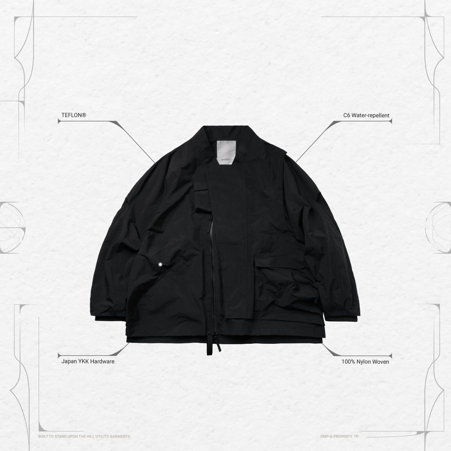 Tops 432HZ | Goopimade "Vi-Rt3" Utility 2-Layers Kendo Jacket - Blac