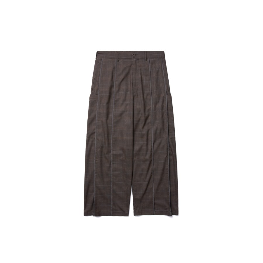 Bottoms 432HZ | Melsign - Baggy Tartan Trousers V2 - Brown