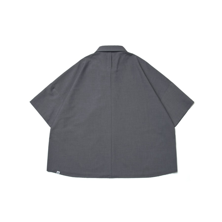 Tops 432HZ | Melsign - Mellow Big Shirt - D-Gray