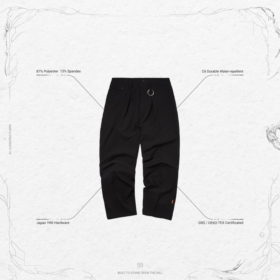 Bottoms 432HZ | Goopimade "Km-01" Regular-Fit Tailored Trousers - Black