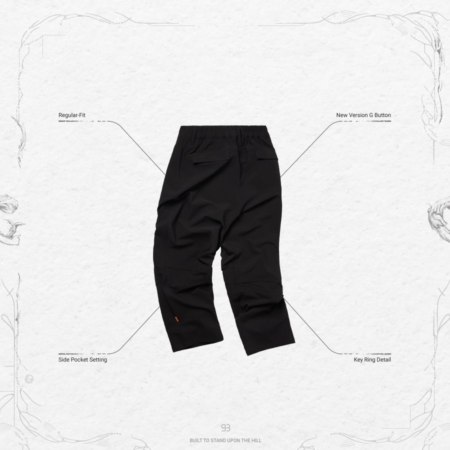 Bottoms 432HZ | Goopimade "Km-01" Regular-Fit Tailored Trousers - Black