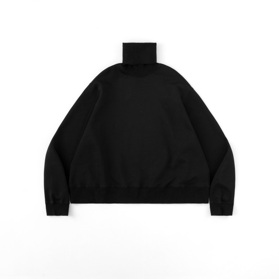 Tops 432HZ | Melsign X Mouggan - Turtleneck L/S T-Shirt - Black