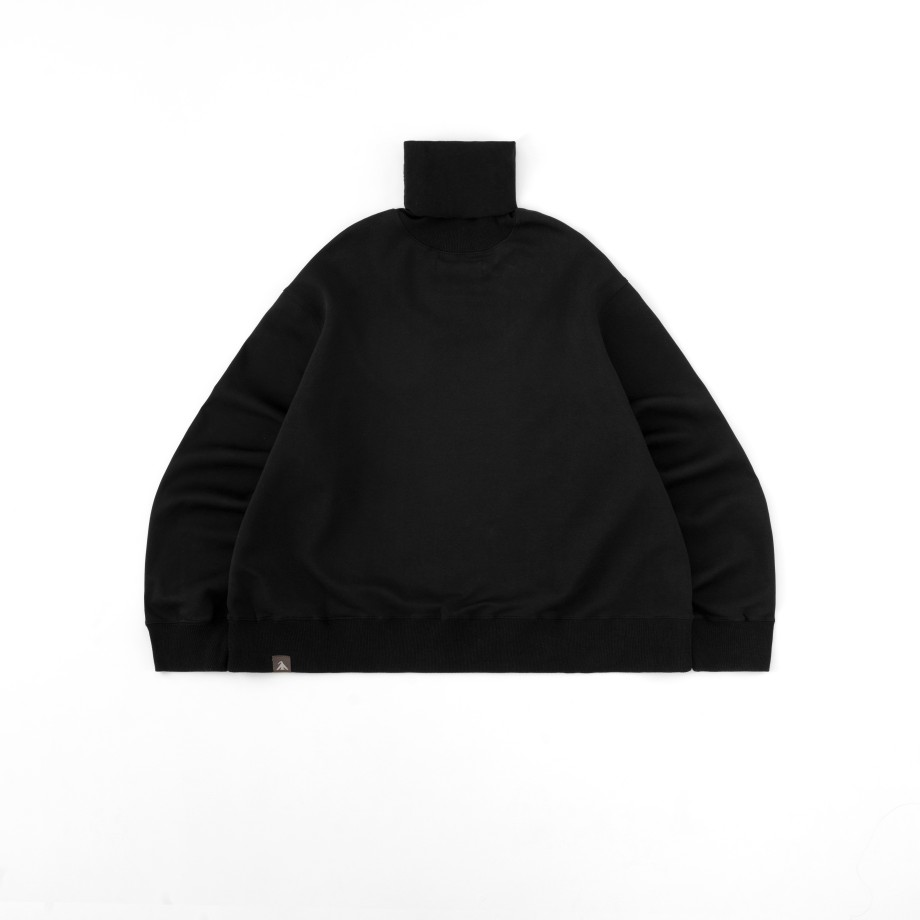 Tops 432HZ | Melsign X Mouggan - Turtleneck L/S T-Shirt - Black