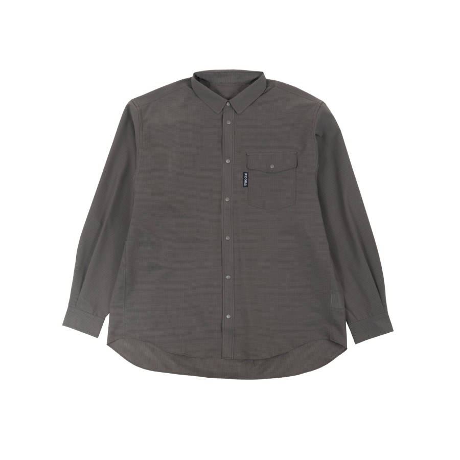 Tops 432HZ | Ridge Mountain Gear Poly Basic L/S Shirt Cs Grey1645127