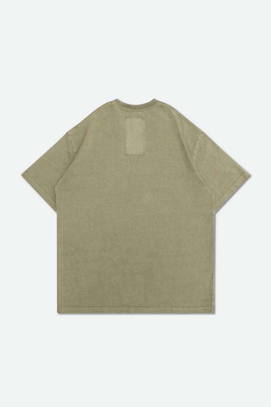 Tops 432HZ | Grocery "Tee-038" Washed Fade Invoice Tee Gro0062 Sand