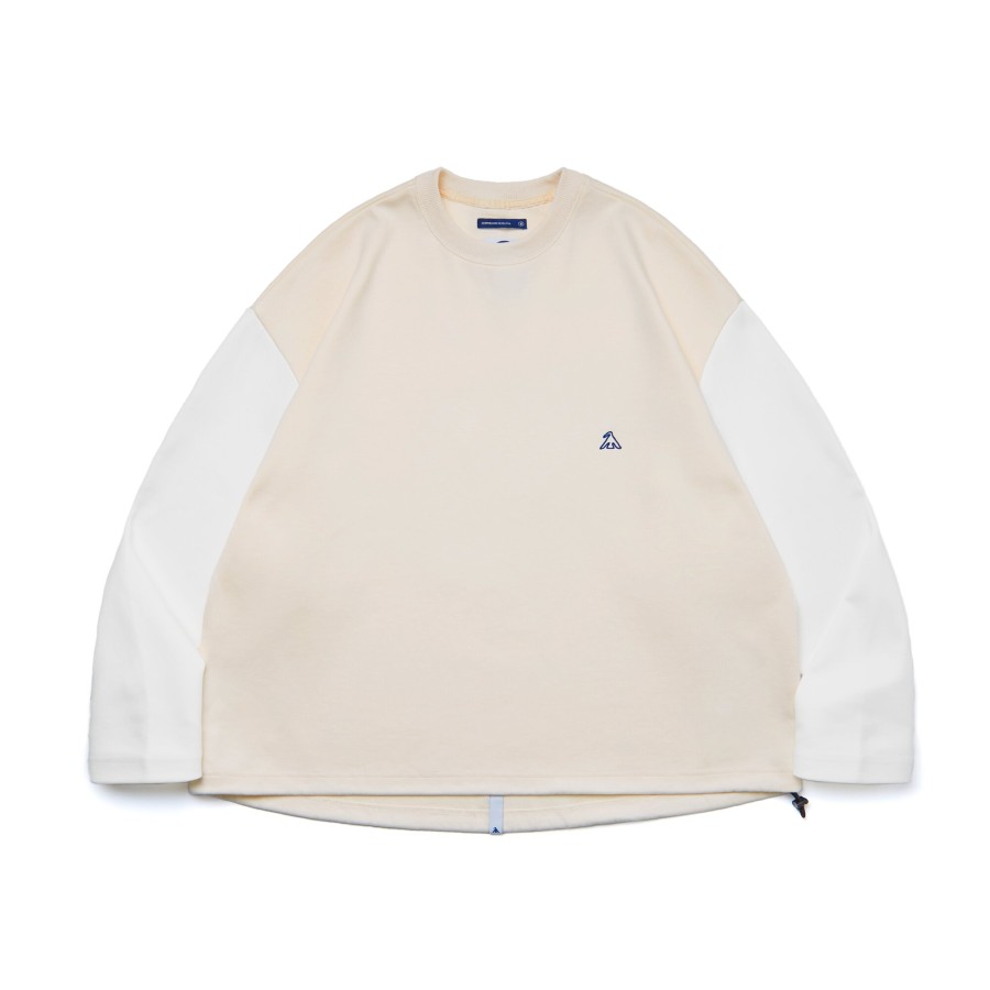 Tops 432HZ | Melsign - Mixland Graphic L/S Tee - Ivory